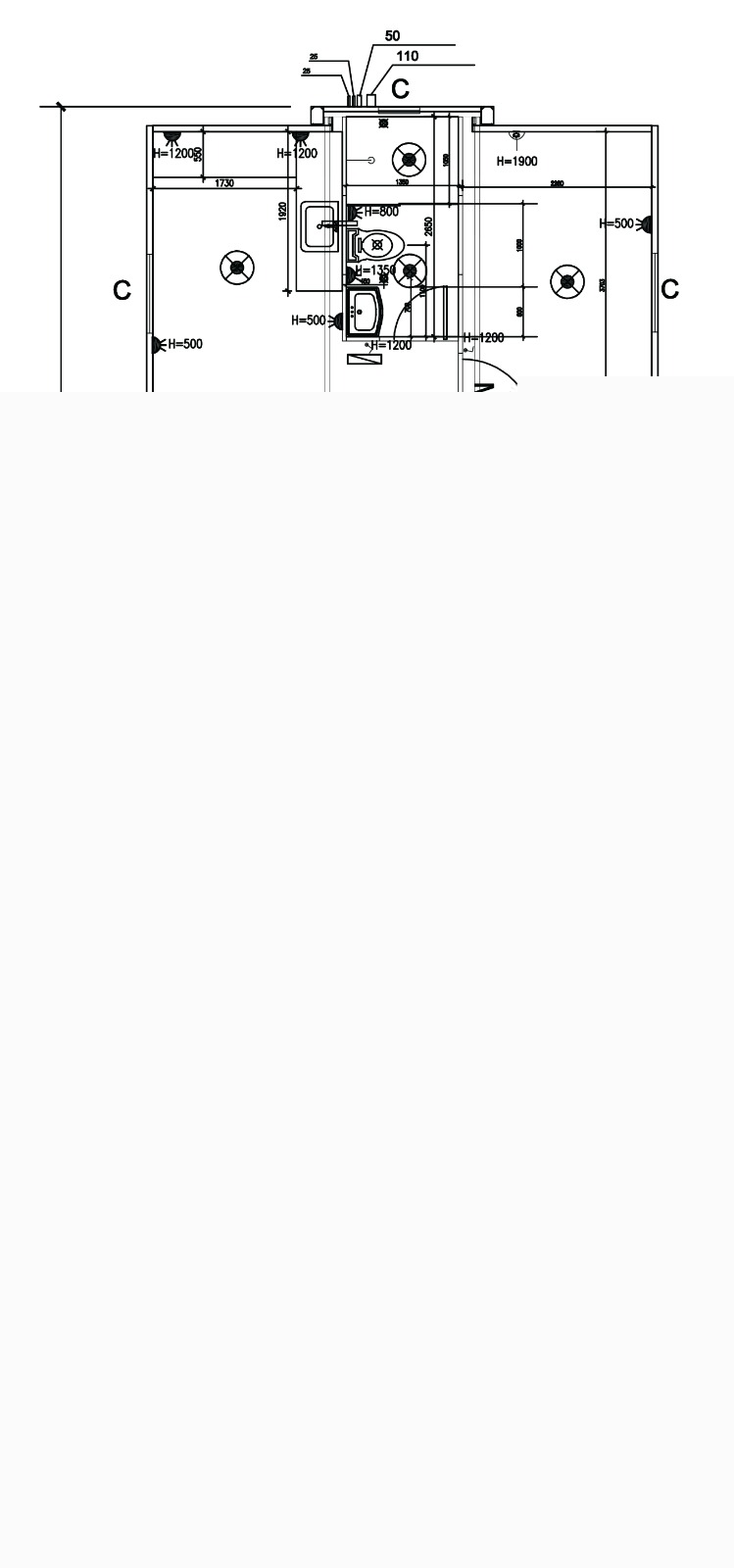 Plano Casa 72m² — Configuración